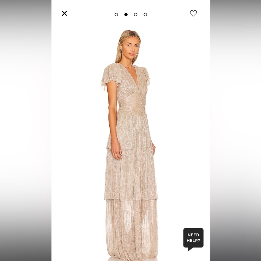 Never been worn! Sabina Musayev gold gown!